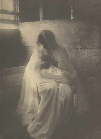The Manger (Ideal Motherhood); Gertrude Käsebier (American, 1852 - 1934); Newport, Rhode Island, United States; 1899; Platinum print; 32.5 x 23.7 cm (12 13/16 x 9 5/16 in.); 84.XM.160.1